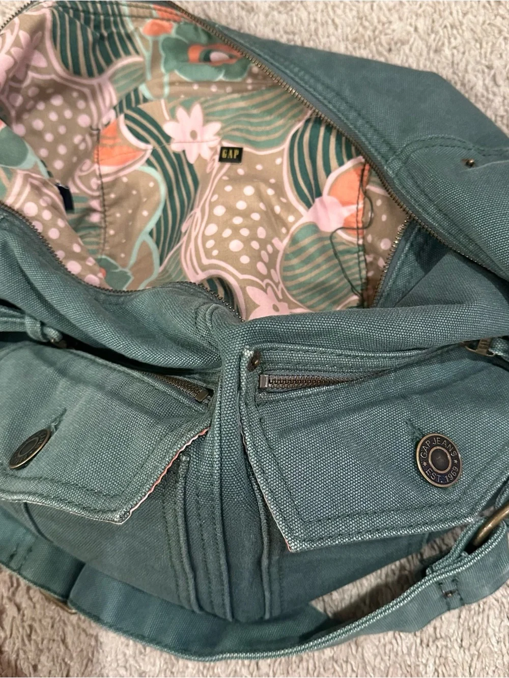 GAP Vintage y2k denim utility shoulder bag